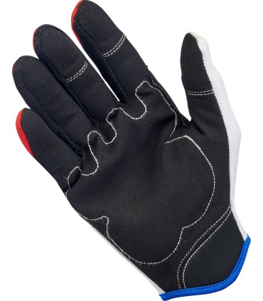 GLOVES MOTO RD/WH/BL MD