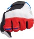 GLOVES MOTO RD/WH/BL LG