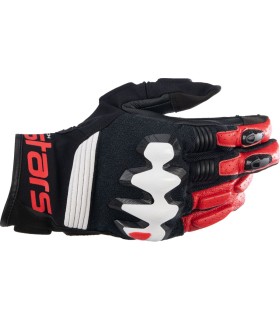GLOVE HALO BLK/WT/RD S