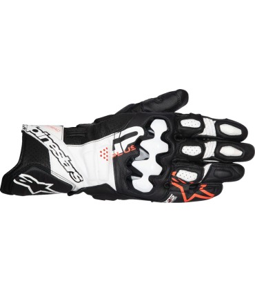 GLOVE GP+ R V3 LTHR BK/WT/RD M