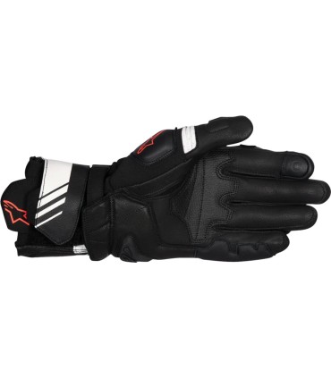 GLOVE GP+ R V3 LTHR BK/WT/RD L