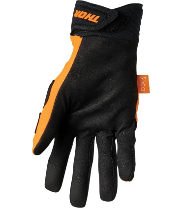 GLOVE REBND FLO OR/BK MD