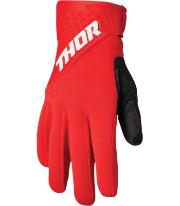 GLOVE SPECT COLD RD/WH SM