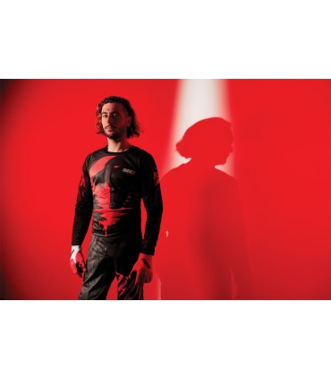 GLOVE SPECTRUM RED/WH XS