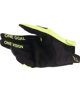 GLOVE YTH RADAR YLW/BK XS