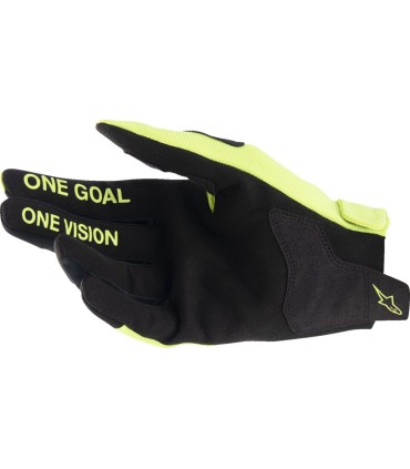 GLOVE YTH RADAR YLW/BK L