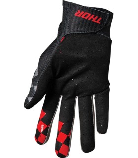 GLOVE INTENSE CHEX BK/GY XS
