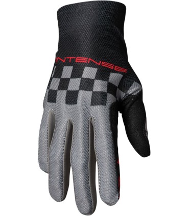 GLOVE INTENSE CHEX BK/GY XS