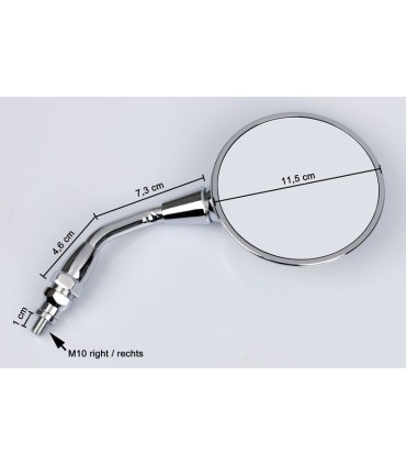 MIRROR CHROME RIGHT EC STEM