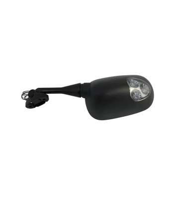 MIRROR BLACK LEFT EC W/ LED