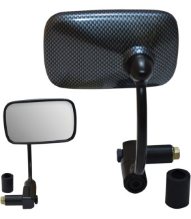 MIRROR PU 7/8 BAR END CAR