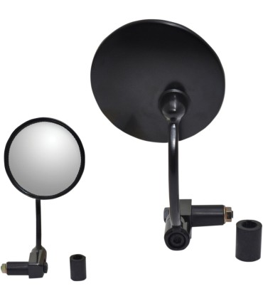 MIRROR PU 7/8 BAR END RND