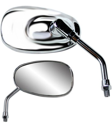MIRROR PU MINI OVAL CHR