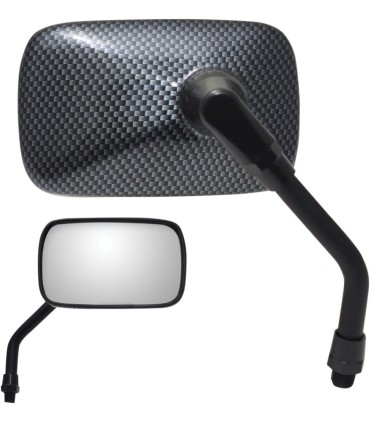 MIRROR PU MINI RECT. CARB