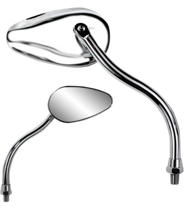 MIRROR PU TEARDROP CHR