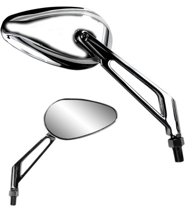 MIRROR PU TEARDROP CHR